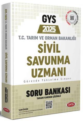 Tarım ve Orman Bakanlığı Sivil Savunma Uzmanı GYS Soru Bankası- Karekod Çözümlü - 1