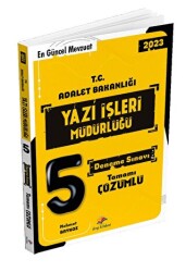 T.C Adalet Bakanlığı Yazı İşleri Müdürlüğü Sınavı Tamamı Çözümlü 5 Deneme Sınavı - 1