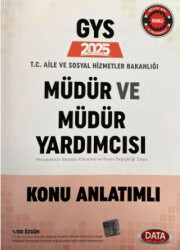 T.C. Aile ve Sosyal Hizmetler Bakanlığı GYS Müdür ve Müdür Yardımcısı Konu Anlatımlı - 1