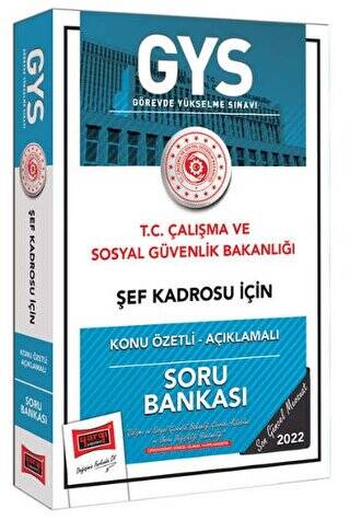 T.C Çalışma ve Sosyal Güvenlik Bakanlığı Şef Kadrosu İçin Konu Özetli Açıklamalı Soru Bankası Yargı Yayınları - 1