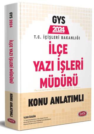 T.C. İçişleri Bakanlığı İlçe Yazı İşleri Müdürü GYS Konu Anlatımlı - 1