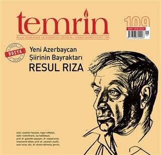 Temrin Düşünce ve Edebiyat Dergisi Sayı: 109 Kasım 2020 - 1