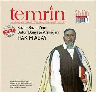 Temrin Düşünce ve Edebiyat Dergisi Sayı: 110 Aralık 2020 - 1