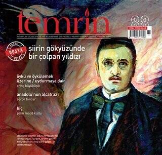 Temrin Düşünce ve Edebiyat Dergisi Sayı: 88 Mart - Nisan 2018 - 1