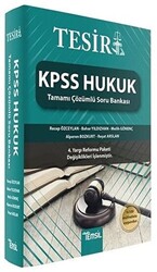 Tesir KPSS Hukuk Tamamı Çözümlü Soru Bankası - 1