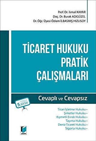 Ticaret Hukuku Pratik Çalışmaları - 1