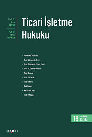 Ticari İşletme Hukuku - 1