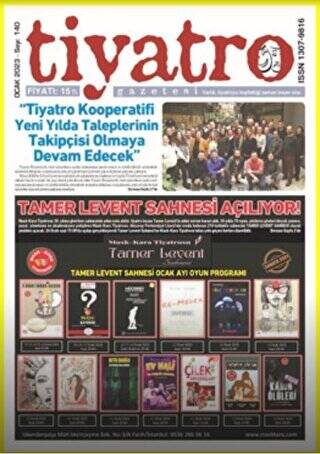 Tiyatro Gazetesi Sayı: 140 - Ocak 2023 - 1