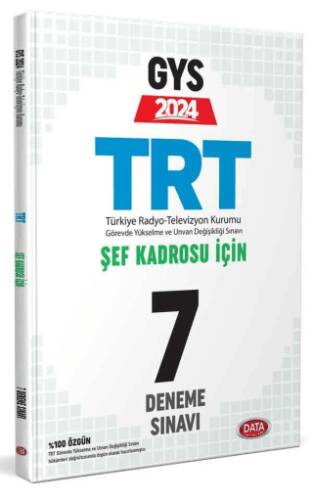 TRT Şef Kadrosu İçin GYS 7 Deneme Sınavı - 1