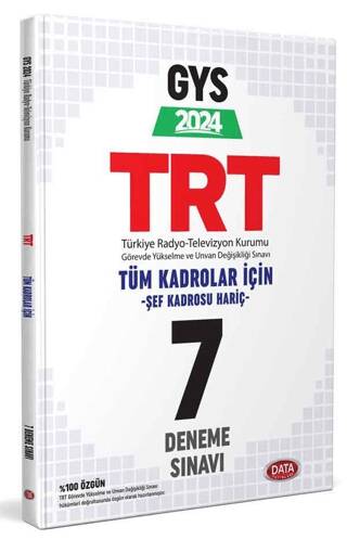 TRT Tüm Kadrolar Şef Kadrosu Hariç GYS 7 Deneme Sınavı - 1