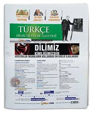 Tüm Sınavlar İçin Türkçe Dilsel Olaylar Gazetesi - 1