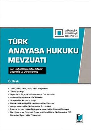 Türk Anayasa Hukuku Mevzuatı - 1