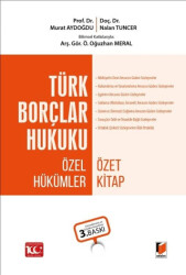 Türk Borçlar Hukuku Özel Hükümler Özet Kitap - 1