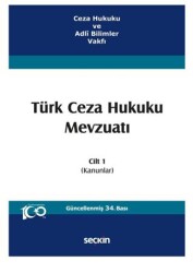 Türk Ceza Hukuku Mevzuatı Cilt 1 - 1