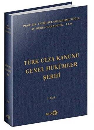 Türk Ceza Kanunu Genel Hükümler Şerhi - 1