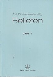 Türk Dili Araştırmaları Yıllığı - Belleten 2008 - 1 - 1