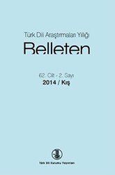 Türk Dili Araştırmaları Yıllığı - Belleten 62. Cİlt - 2. Sayı 2014 - Kış - 1