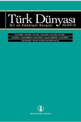 Türk Dünyası Dil ve Edebiyat Dergisi Sayı: 20 - 1