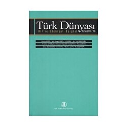 Türk Dünyası Dil ve Edebiyat Dergisi Sayı: 25 - 1