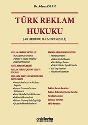 Türk Reklam Hukuku - 1