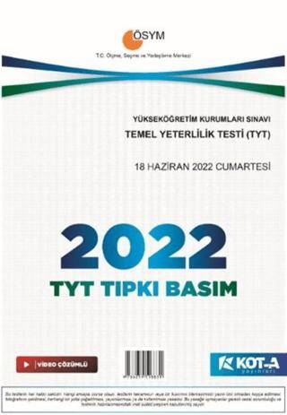 TYT 2022 Tıpkı Basım - 1