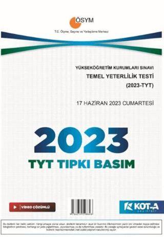 TYT 2023 Tıpkı Basım - 1