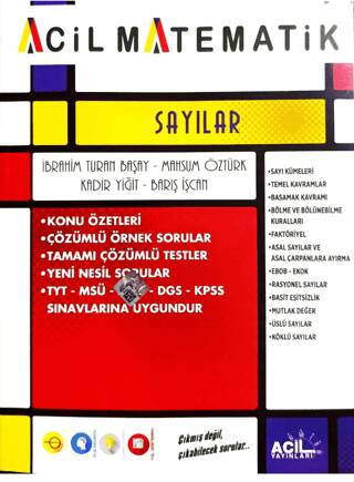 TYT Acil Matematik Sayılar - 1