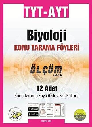 TYT AYT Biyoloji Ölçüm Konu Tarama Föyleri - 1