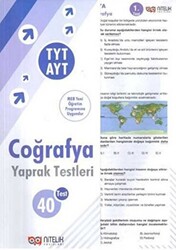 TYT AYT Coğrafya Yaprak Testleri - 1