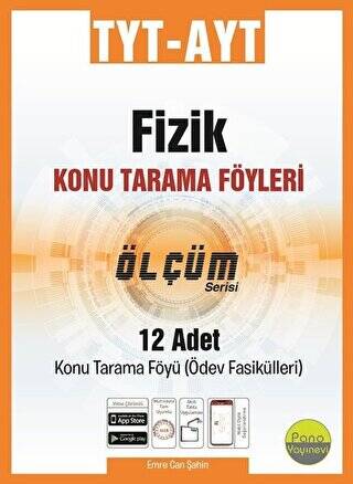 TYT AYT Fizik Ölçüm Konu Tarama Föyleri - 1