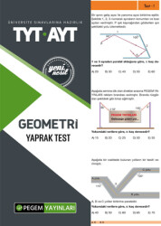 TYT-AYT Geometri Yaprak Test - 1