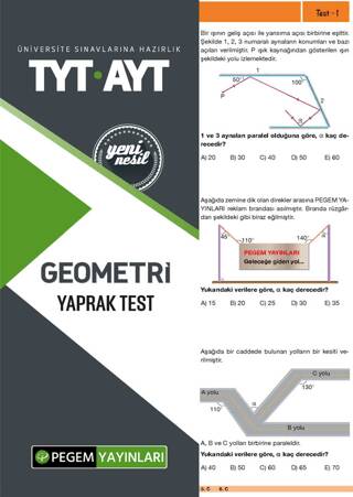 TYT-AYT Geometri Yaprak Test - 1