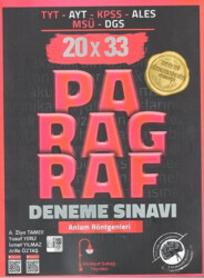 TYT AYT KPSS ALES MSÜ DGS Paragraf 20 x 33 Deneme Sınavı - 1