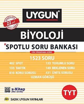 TYT Biyoloji Spotlu Soru Bankası - 1