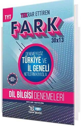 TYT Dil Bilgisi Fark 30 x 13 Tekrar Ettiren Denemeleri - 1