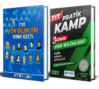 TYT Fen Bilimleri Konu Özeti + TYT 3 Günde Fen Bilimleri Pratik Kamp 2 Kitap - 1