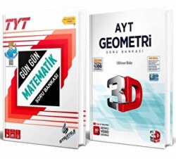 TYT Gün Gün Matematik Soru Bankası + TYT Matematik Soru Bankası 3D Yayınları 2`li Set - 1