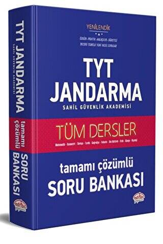 TYT - Jandarma Sahil Güvenlik Akademisi Tüm Dersler Çözümlü Soru Bankası - 1