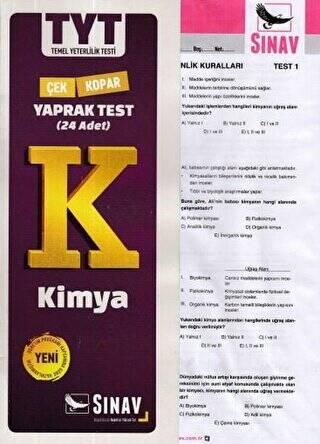 TYT Kimya Yaprak Test - 1