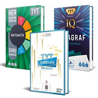 TYT Matematik - Paragraf Soru Bankası Üç Kitap Set - 1