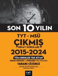 TYT MSÜ Son 10 Yılın Çıkmış Soruları - 1