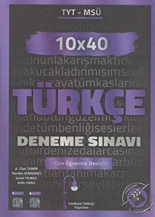 TYT - MSÜ Türkçe 10x40 Deneme Sınavı - 1