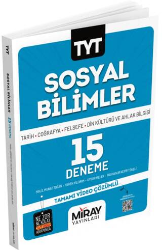 TYT Sosyal Bilimler 15 Deneme - 1