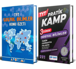 TYT Sosyal Bilimler Konu Özeti + TYT 3 Günde Sosyal Bilimler Pratik Kamp 2 Kitap - 1