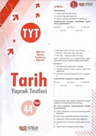 TYT Tarih Yaprak Testleri - 1