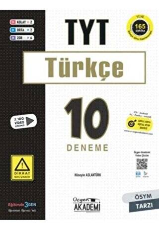 TYT Türkçe 10 lu Deneme Sınavı - 1