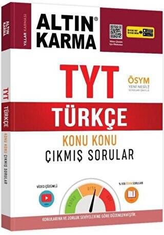 TYT Türkçe Konu Konu Çıkmış Sorular - 1