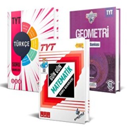 TYT Türkçe - Matematik - Geometri Soru Bankası 3`lü Set - 1