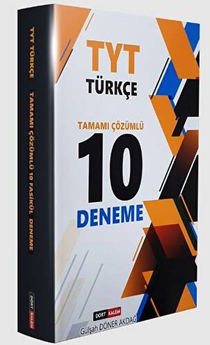 TYT Türkçe Tamamı çözümlü 10 Deneme - 1