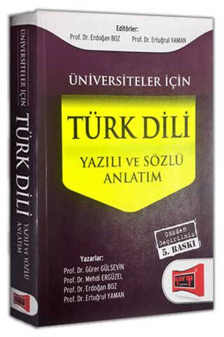 Üniversiteler İçin Türk Dili Yazılı ve Sözlü Anlatım - 1